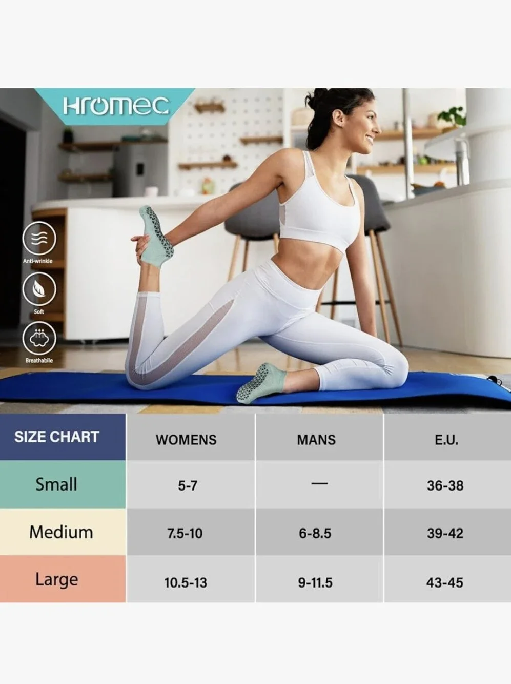Non Slip Yoga Socks with Grips